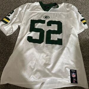 Reebok White and Dark Green NFL Team Jersey
